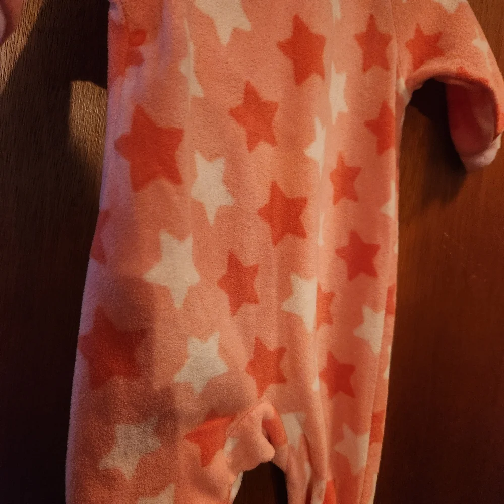 Disney Pink Starry Kids footed One Piece with Minnie Mouse